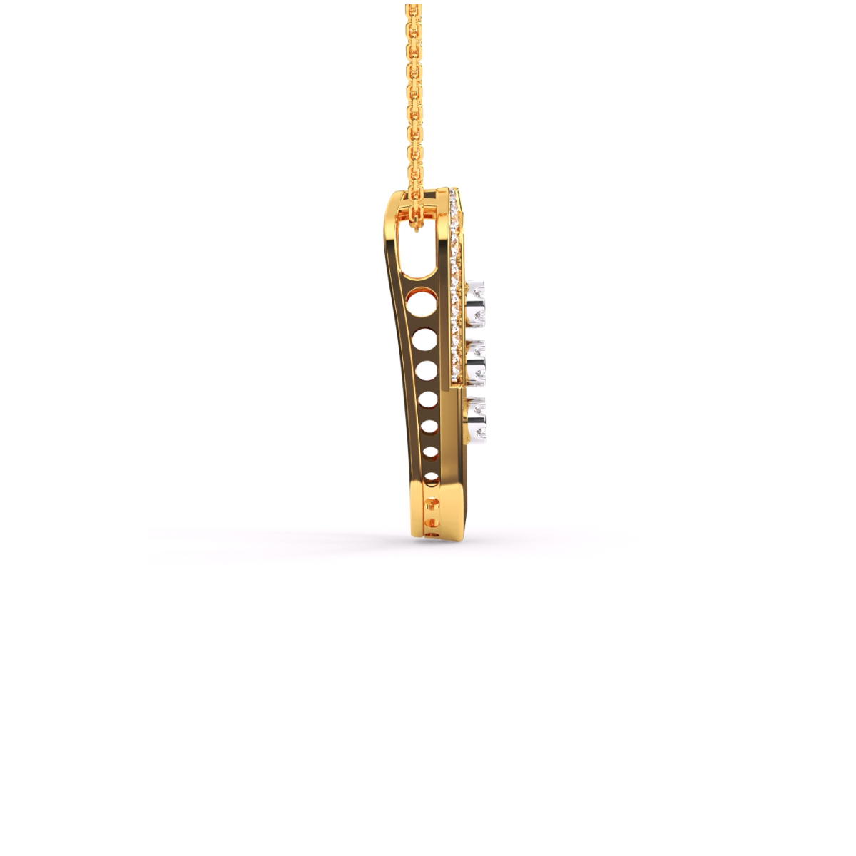 Unique Parentesi Diamond Pendant For Women